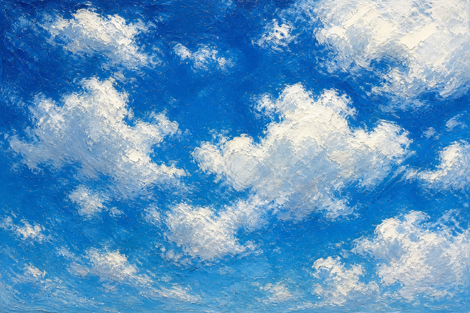 Bright midday sky.